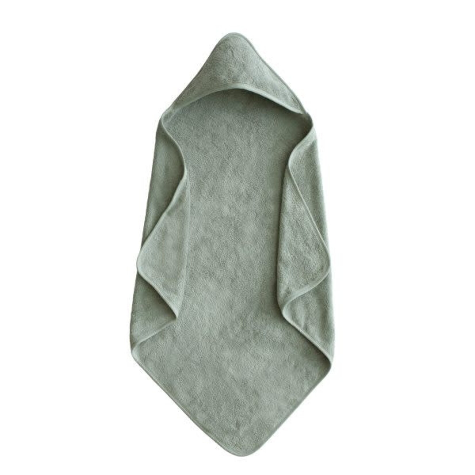 Mushie & Co Organic Cotton Baby Hooded Towel (Moss)