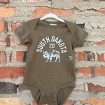 Shamaim South Dakota Baby Onesie - Coyote Brown