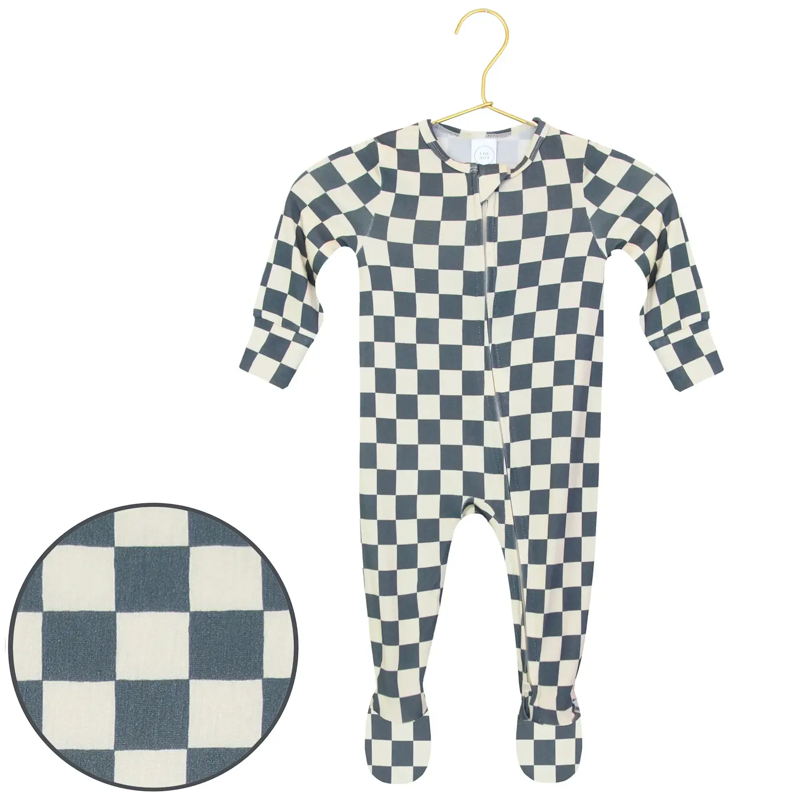 Lou Lou and Company Zipper Footie - Miles 3-6M