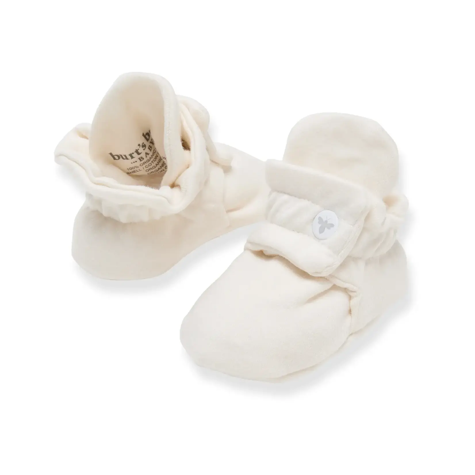 Burt's Bees Organic Bootie -  Eggshell 0-3M