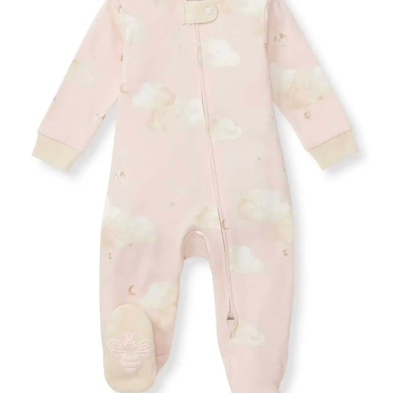 Burt's Bees Organic Cotton Sleep & Play - Good Night Sky Ranunculus  0-3M