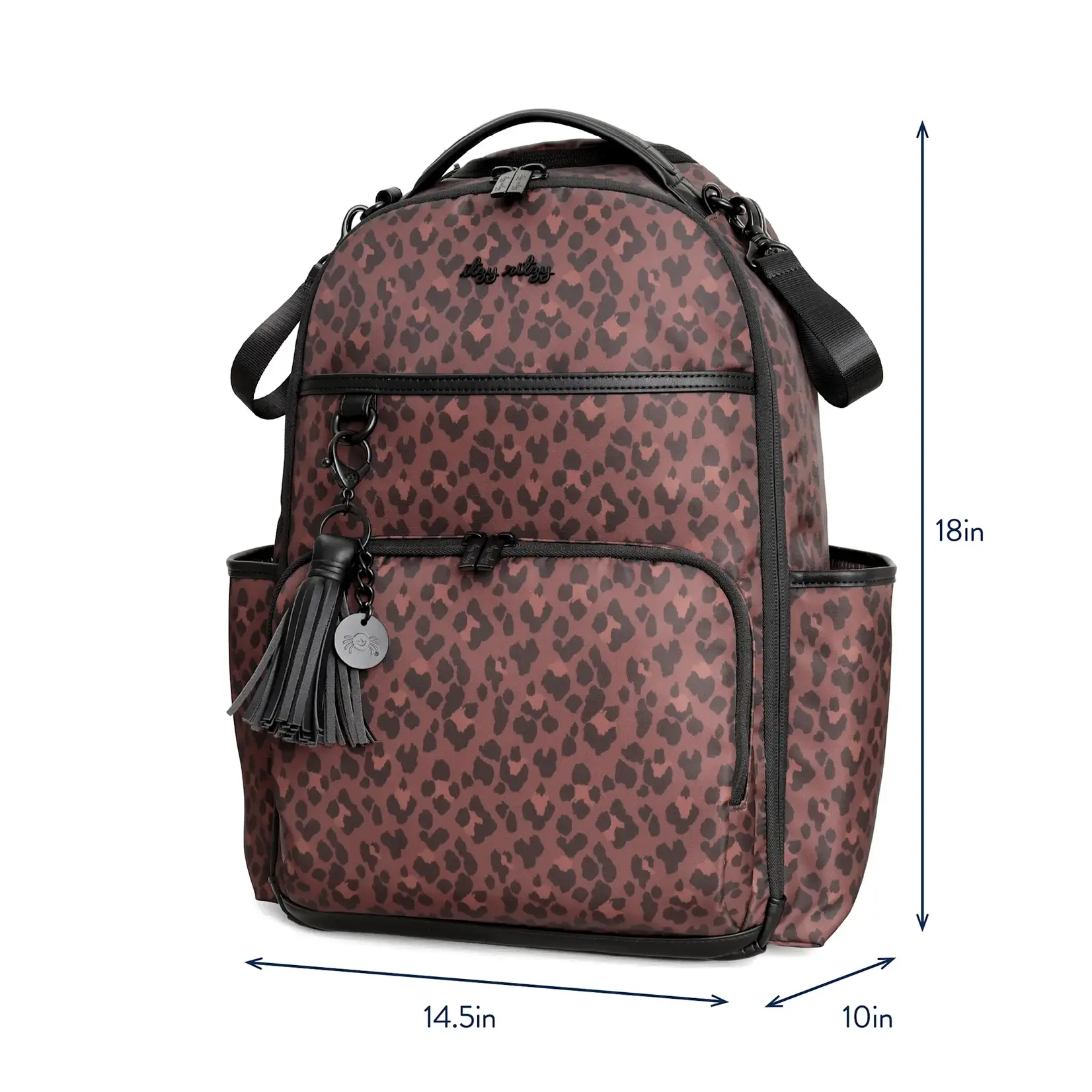 Itzy Ritzy Boss Plus Backpack Diaper Bag | Leopard