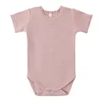 Quincy Mae S/S Waffle Bodysuit | Mauve