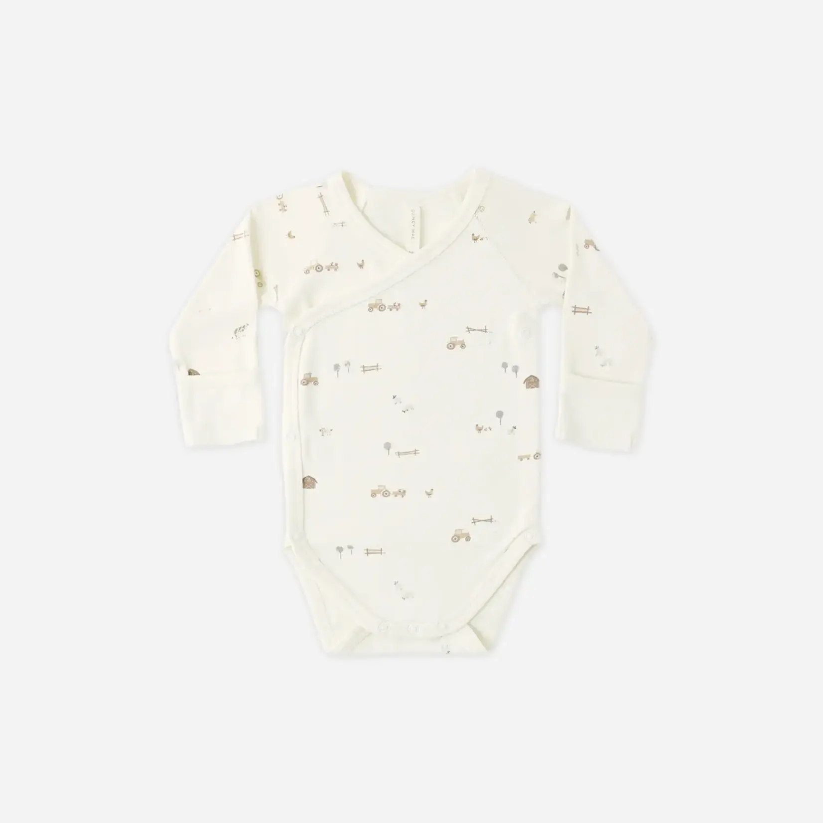 Quincy Mae Side Snap Bodysuit | Farm