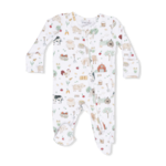 Angel Dear 2 Way Zipper Footie | Cute Farm Animals Uni