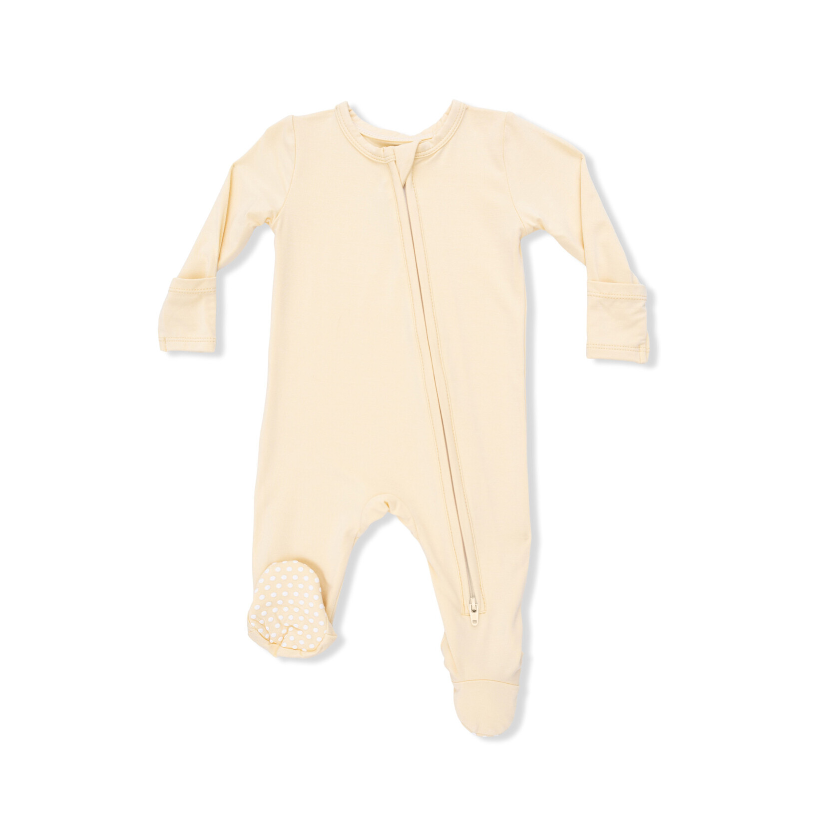 Angel Dear 2 Way Zipper Footie | Italian Straw