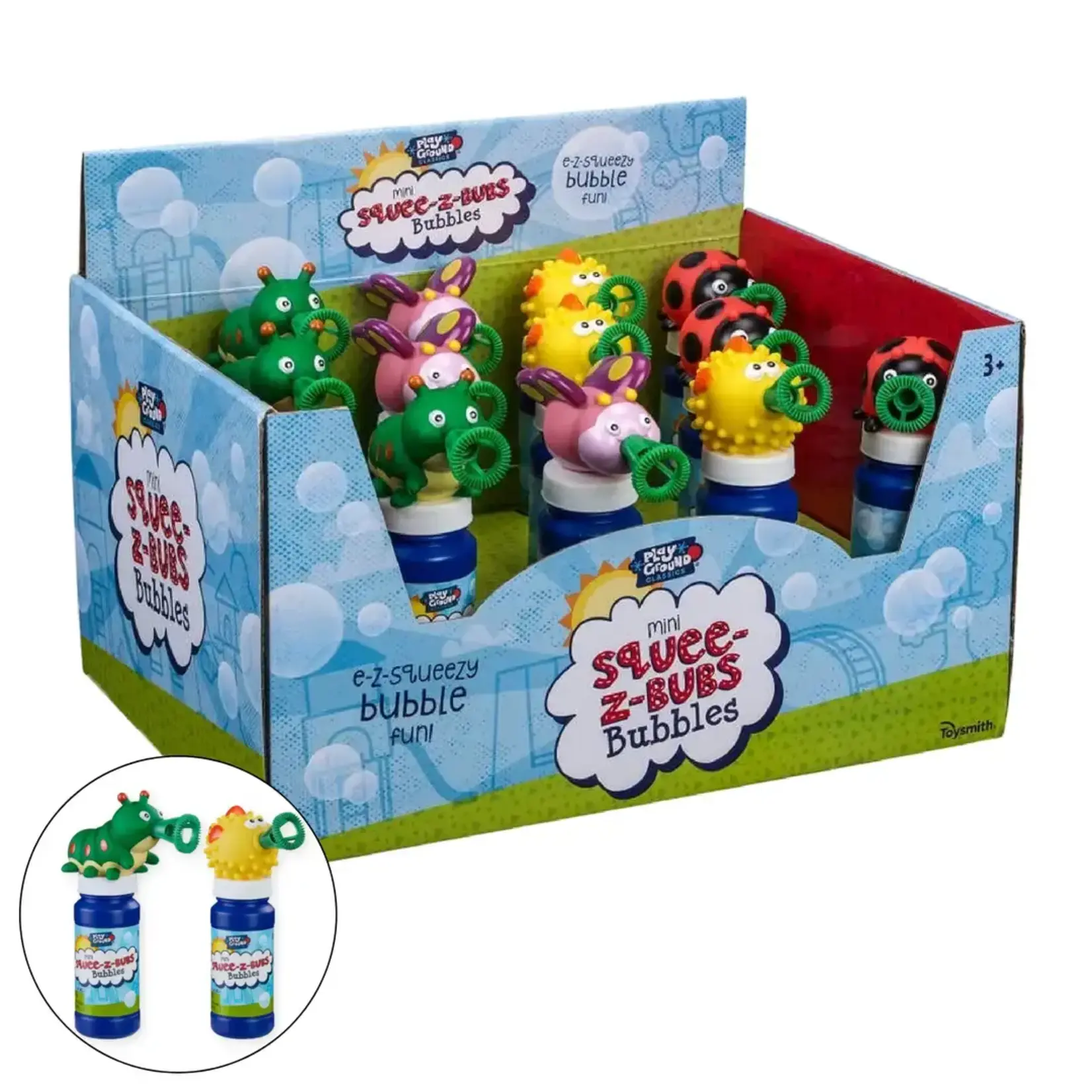 Toysmith Mini Squee-Z Bub Bubbles, Assorted Styles