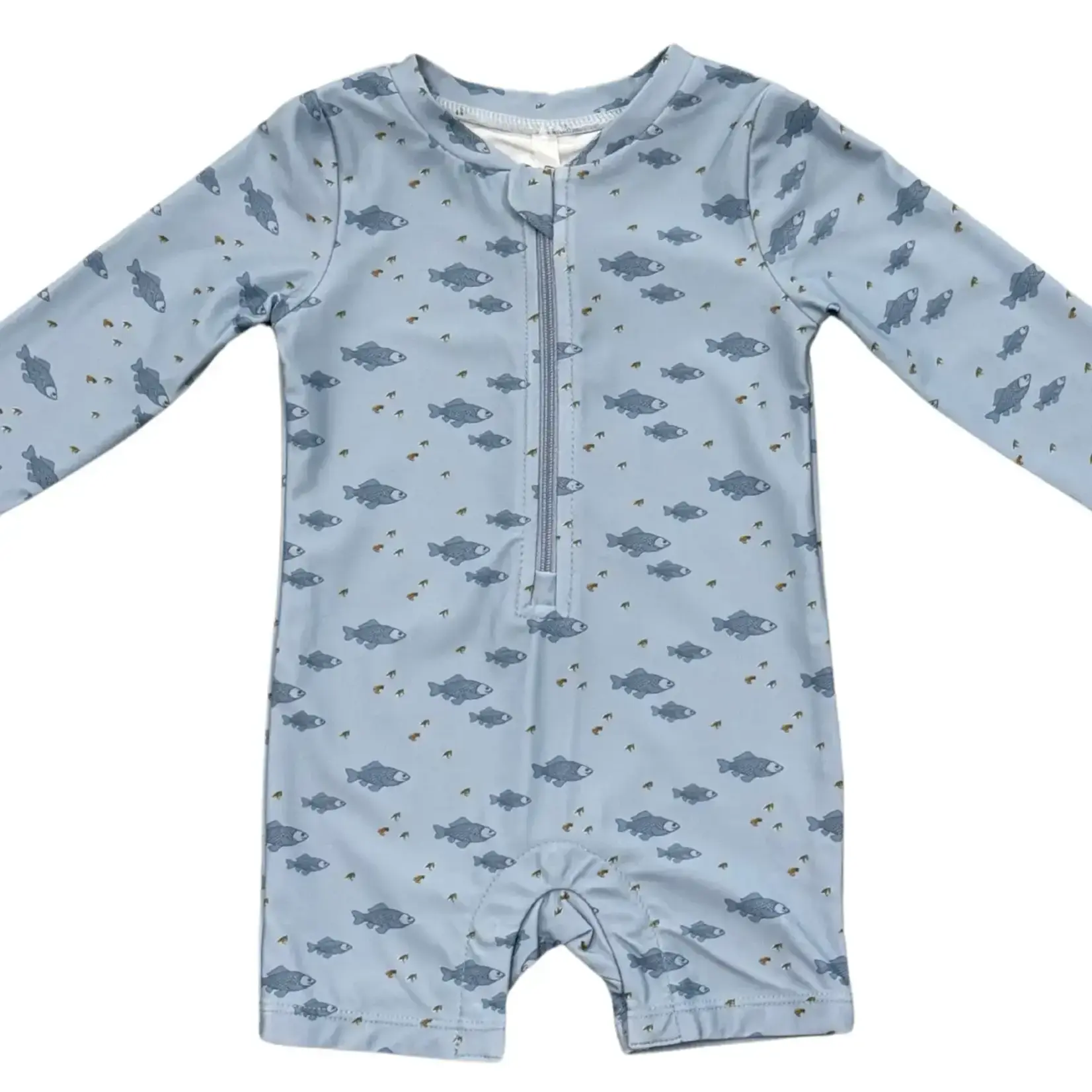 babysprouts clothing company Baby Rash Guard Swimsuit - Fish