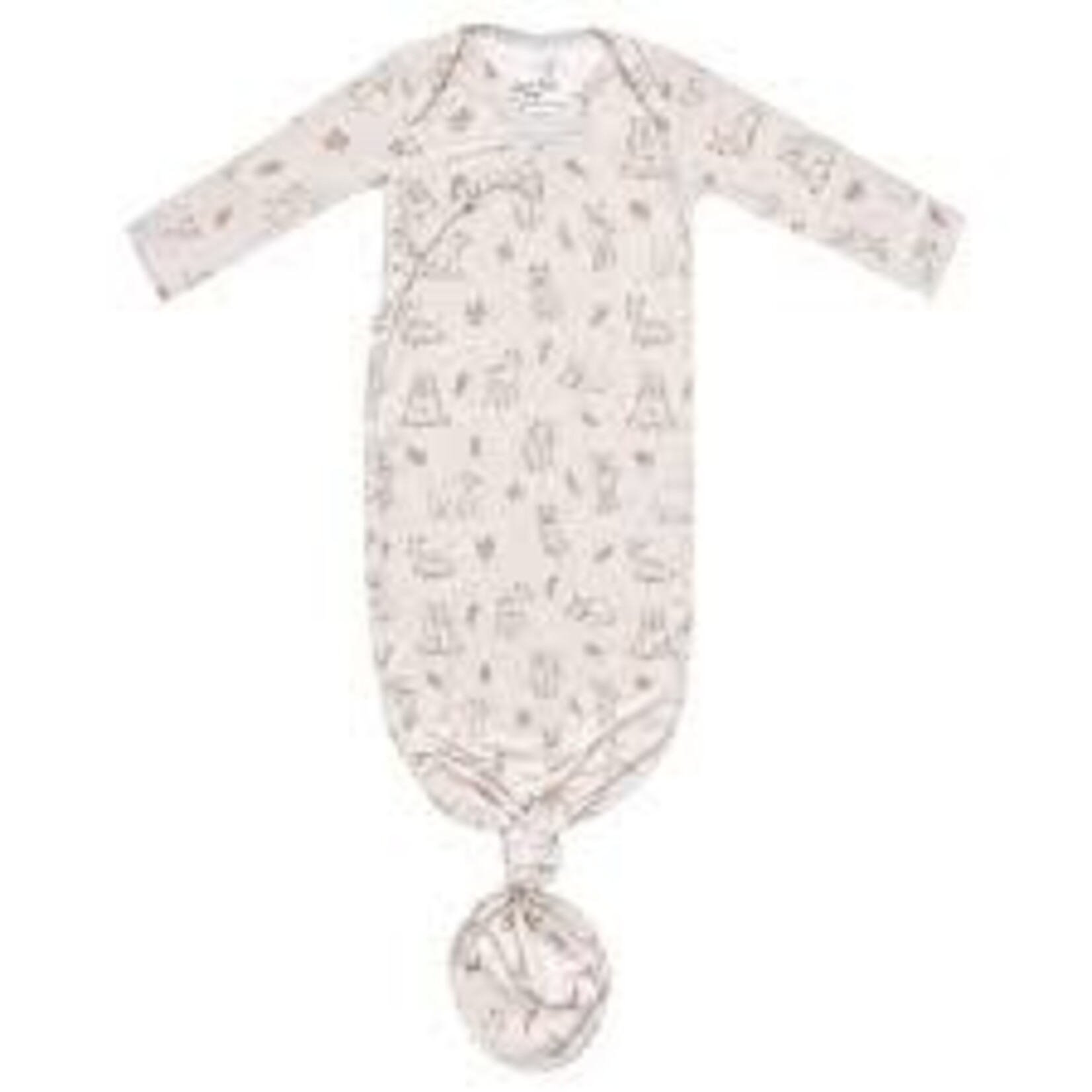 Copper Pearl Newborn Knotted Gown - Dylan