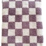 SpearmintLOVE Phufy Bliss Checkerboard Blanket - Violet
