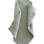 SpearmintLOVE Phufy Bliss Waffle Mini Blanket - Mist Green