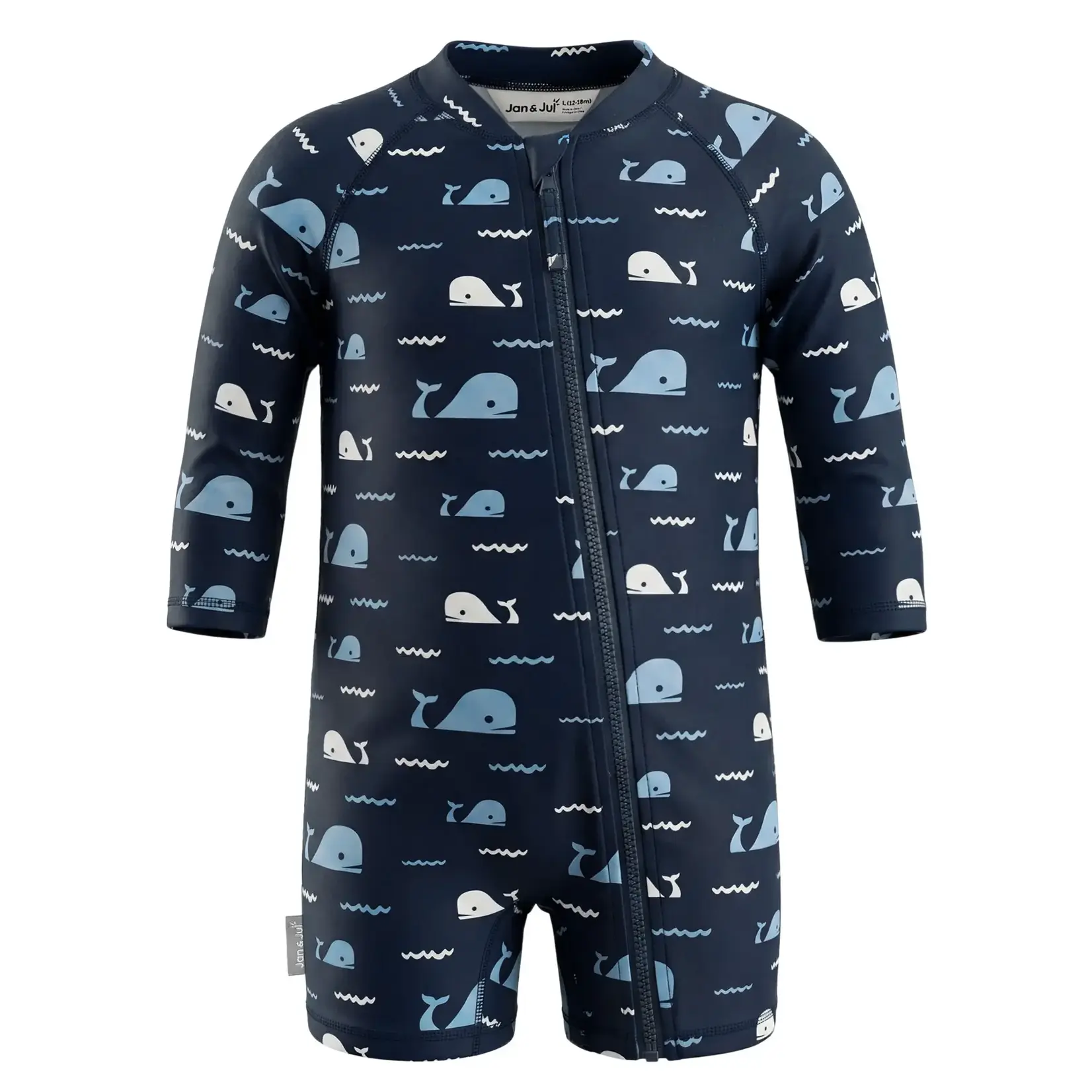 Jan & Jul UV Sun Jumpsuit | Navy Whales
