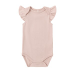 Quincy Mae Flutter Sleeve Bodysuit | Blush