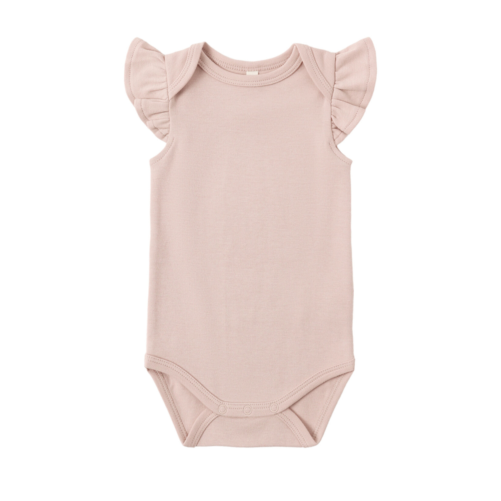 Quincy Mae Flutter Sleeve Bodysuit | Blush