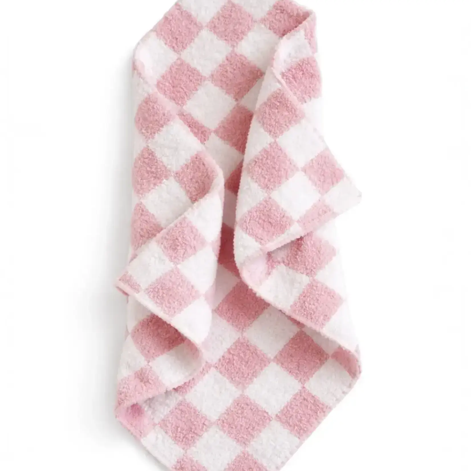 SpearmintLOVE Phufy Bliss Checkerboard Blanket - Strawberry