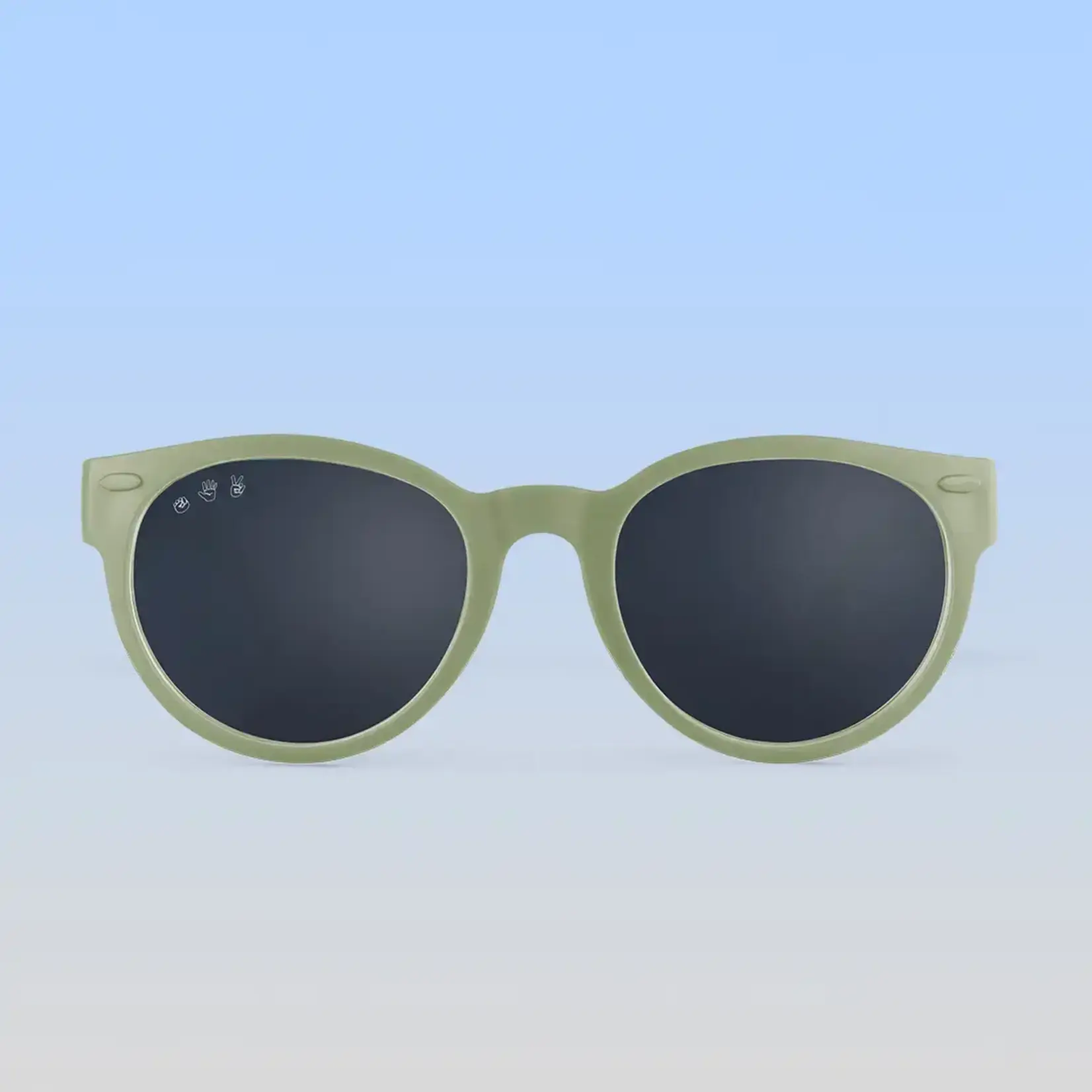 Kicks and Giggles Baby Sunglasses Polarized | Sage Green | 0-24M