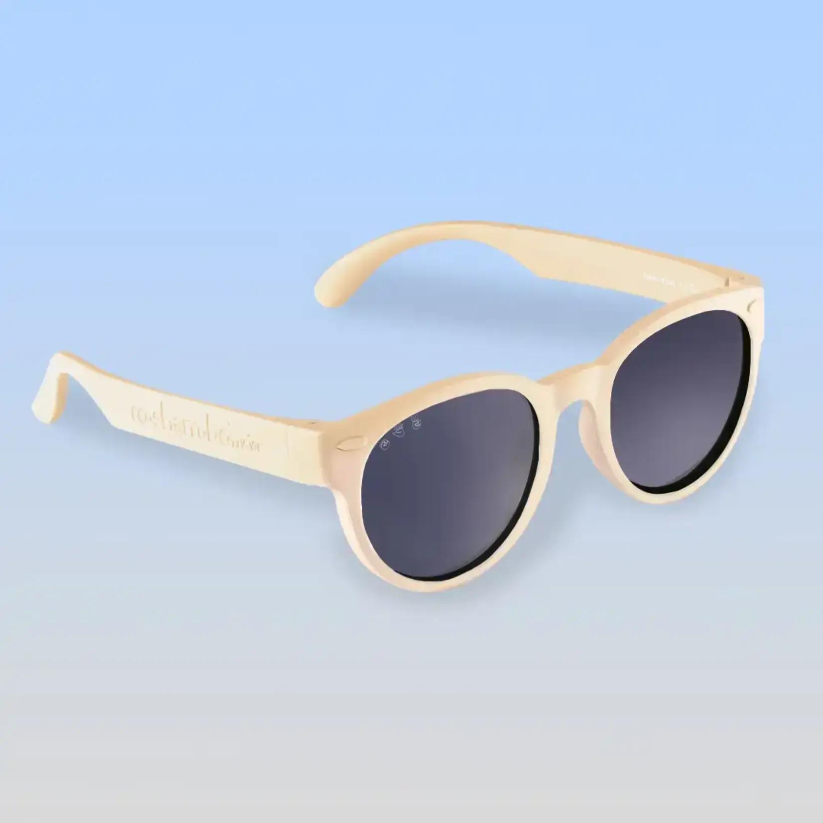 Kicks and Giggles Sunglasses Round Polarized | Cream | Toddler (Ages 2-4)