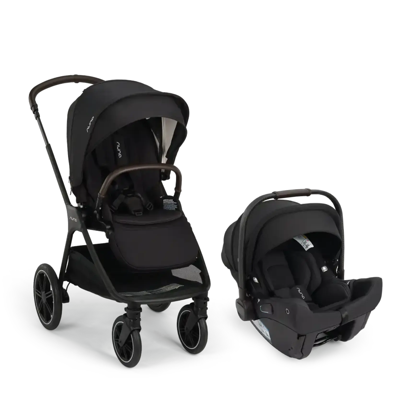 Nuna * TRIV Next Stroller + PIPA URBN baseless Travel System | Caviar