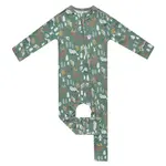 Copper Pearl Zipper Footie Convertible - Atwood