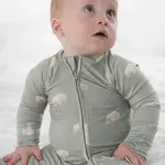 Nomad Baby Zipper Footie | Bison