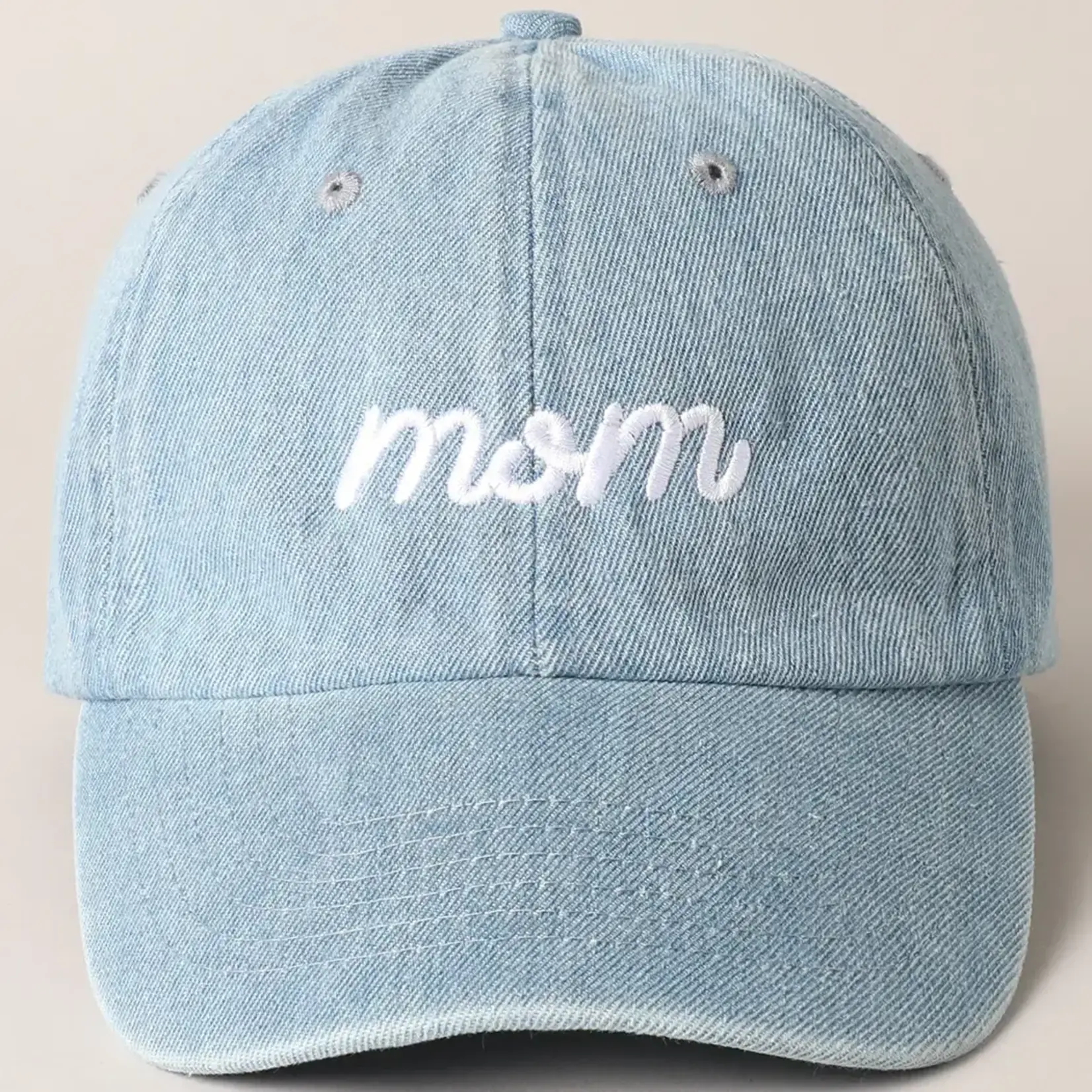 Fashion City Baseball Cap | Mom Light Denim