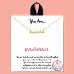 Fashion City Necklace | Gold-Dipped Mama Script