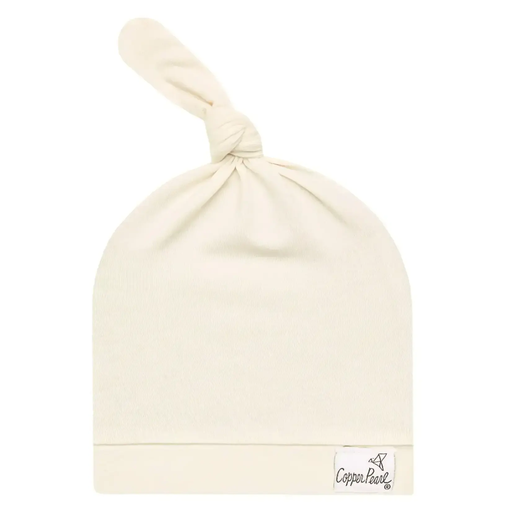 Copper Pearl Top Knot Hat 0-4M - Cru