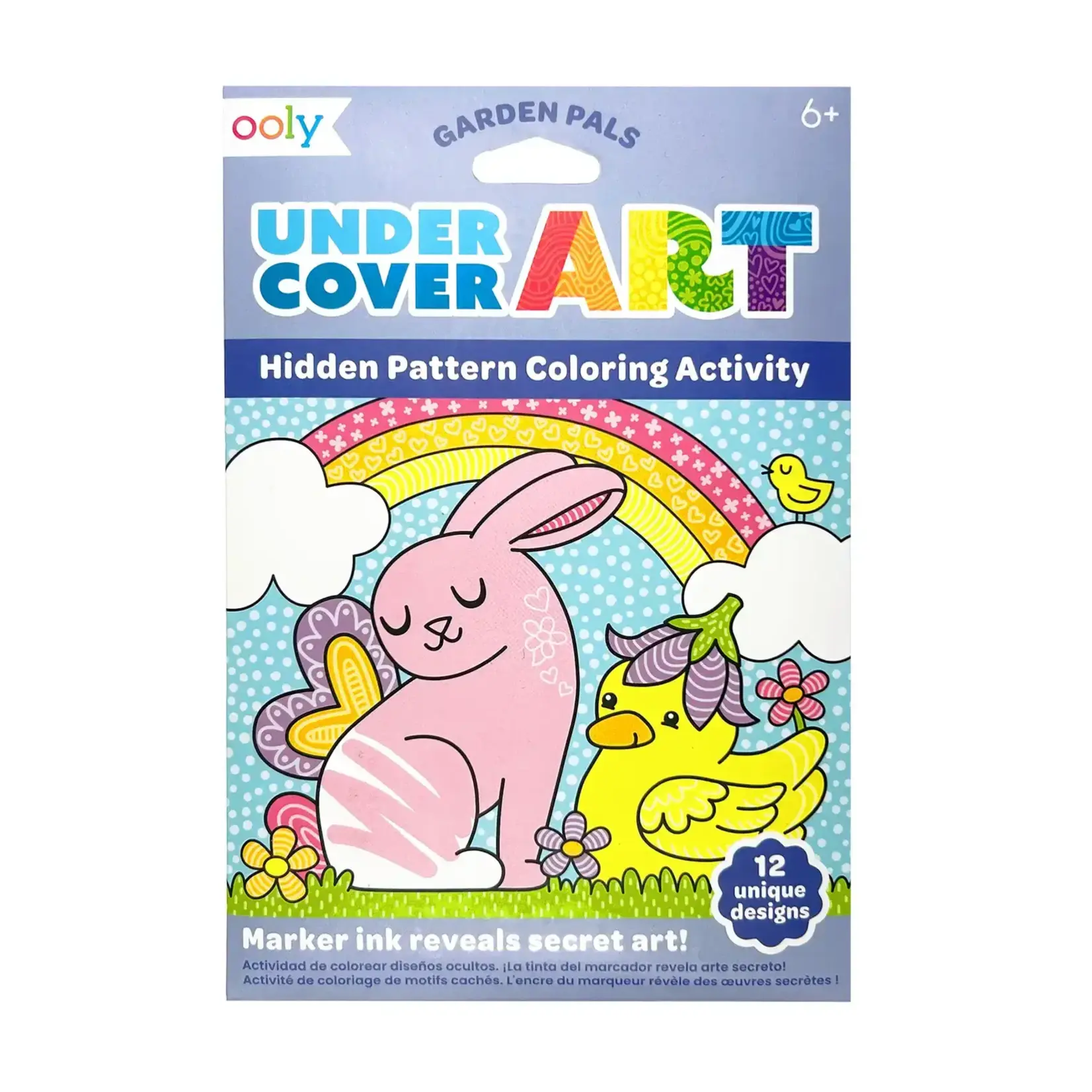 Ooly Undercover Art: Hidden Pattern Coloring Activity - Garden Party