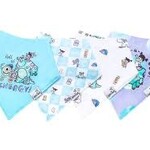 Copper Pearl Baby Bandana Bibs - Monsters Inc Set - 4 pack