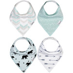 Copper Pearl Baby Bandana Bibs - Archer Set - 4 pack