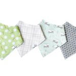 Copper Pearl Baby Bandana Bibs - Bogey Set - 4 pack