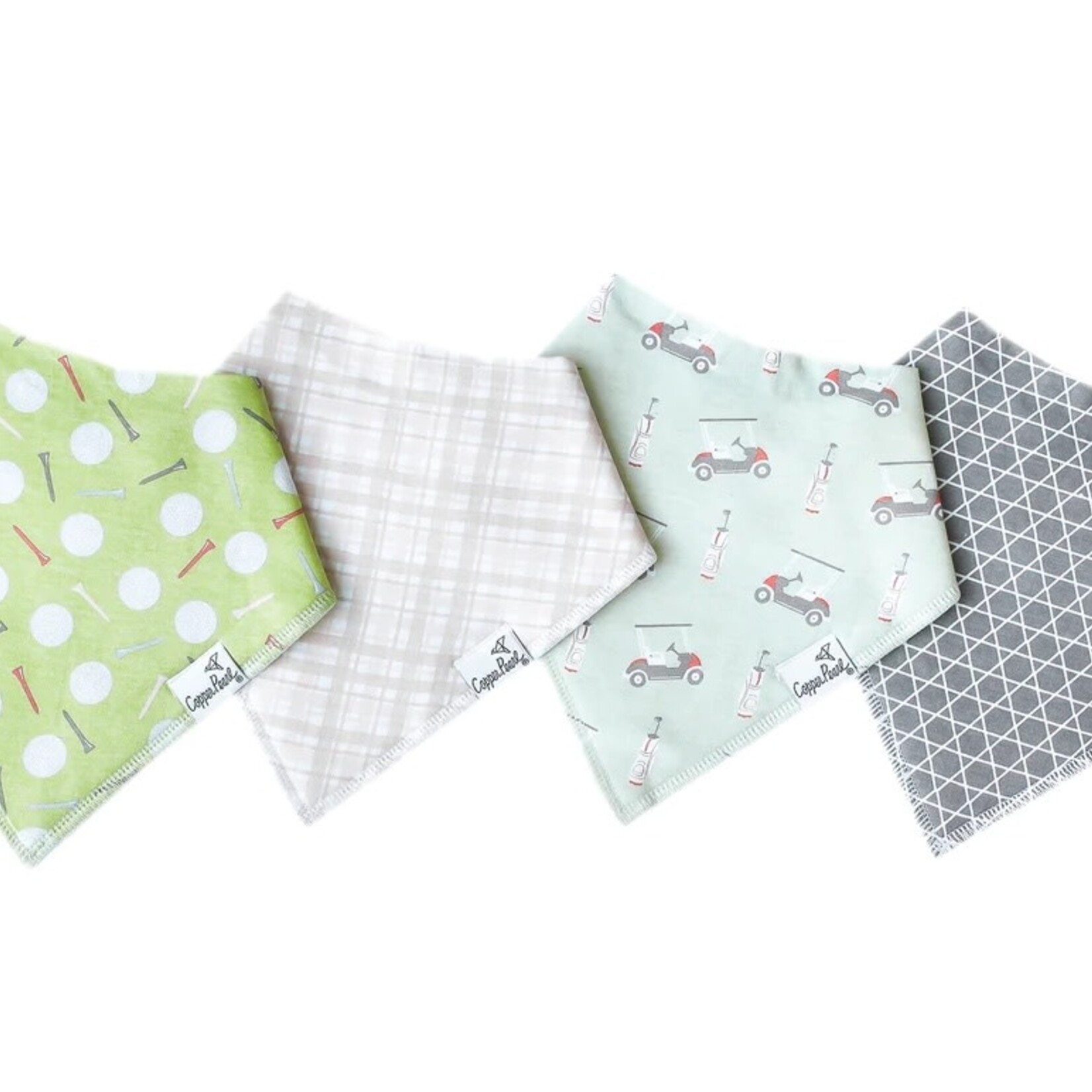 Copper Pearl Baby Bandana Bibs - Bogey Set - 4 pack