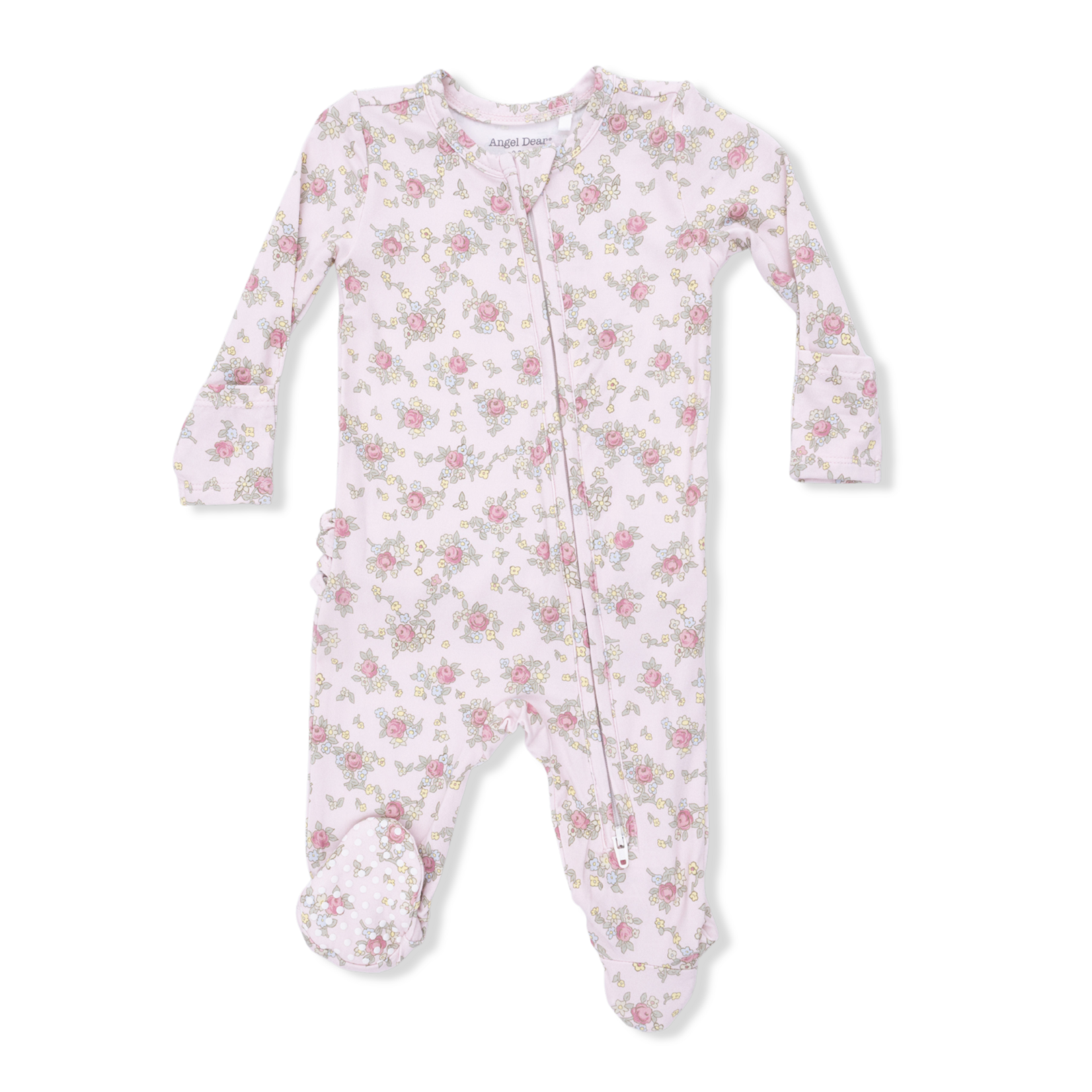 Angel Dear 2 Way Ruffle Zipper Footie | Edith's Rose Garden