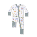 Angel Dear Convertible Footie Romper | Camp Blue