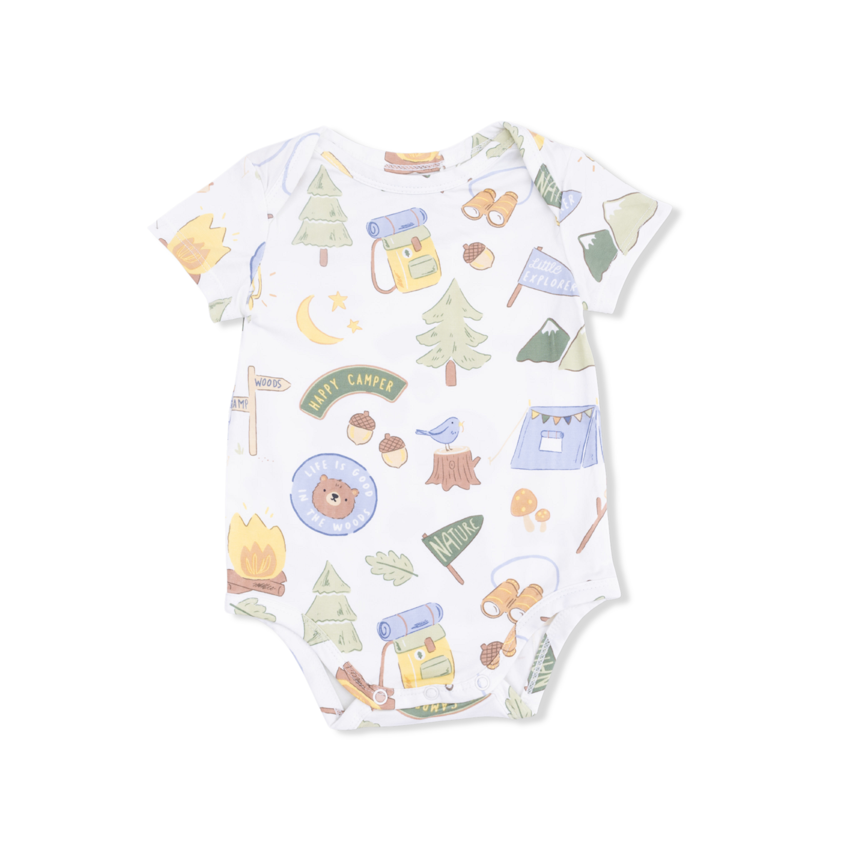 Angel Dear Bodysuit | Camping Blue