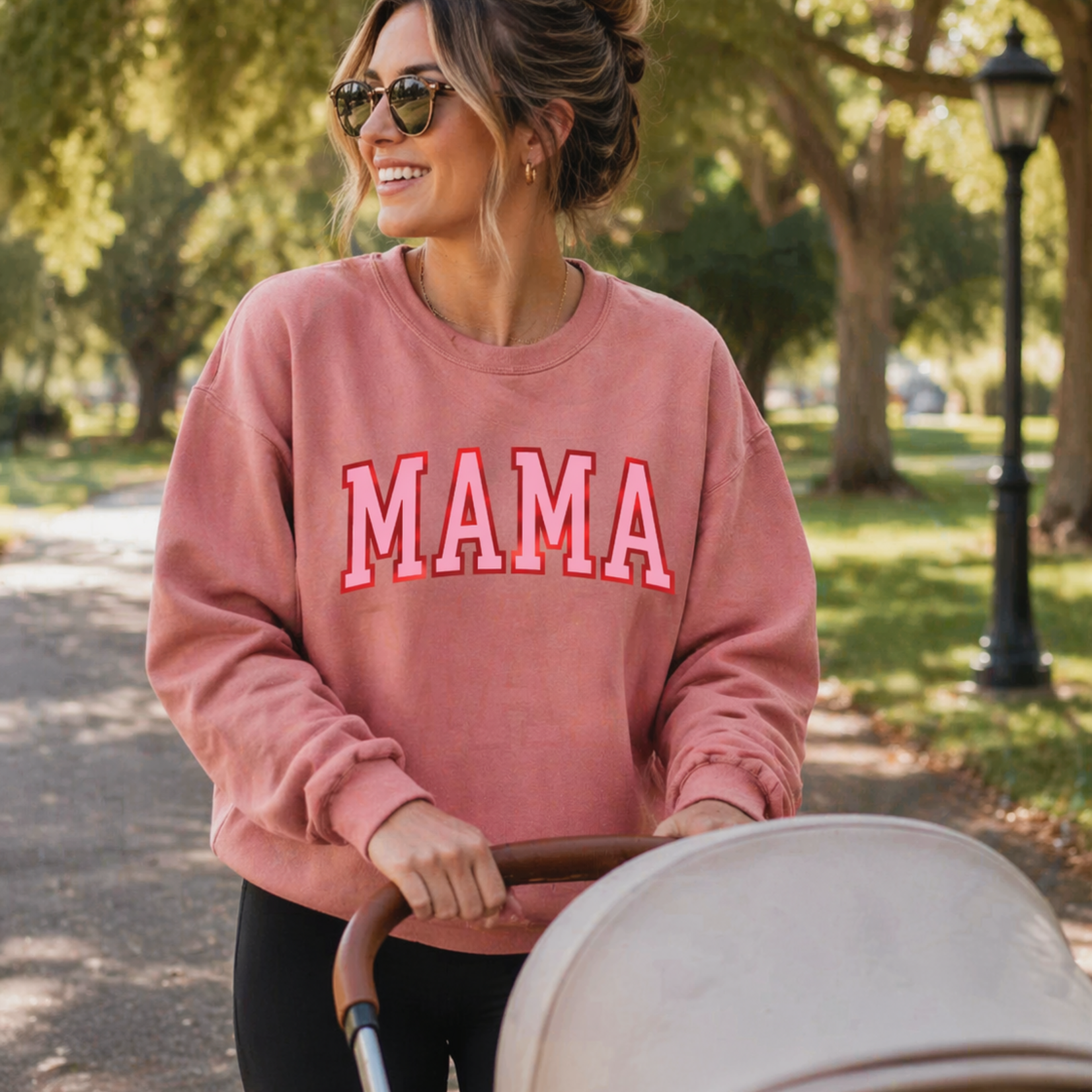 Oat Collective Sweatshirt | Mama Foil | Mauve