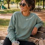 Oat Collective Sweatshirt | Mama Collar | Dark H. Sage