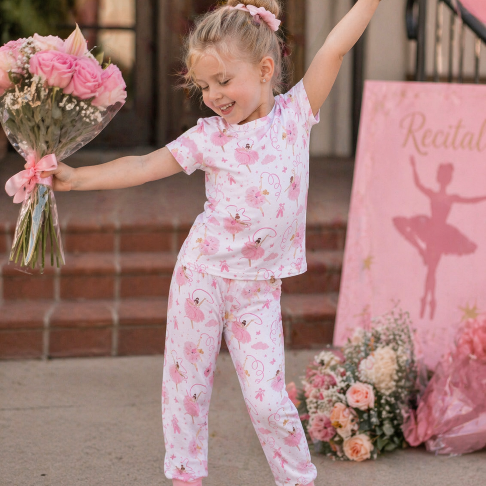 Angel Dear S/S Loungewear Set | Ribbon Ballerinas