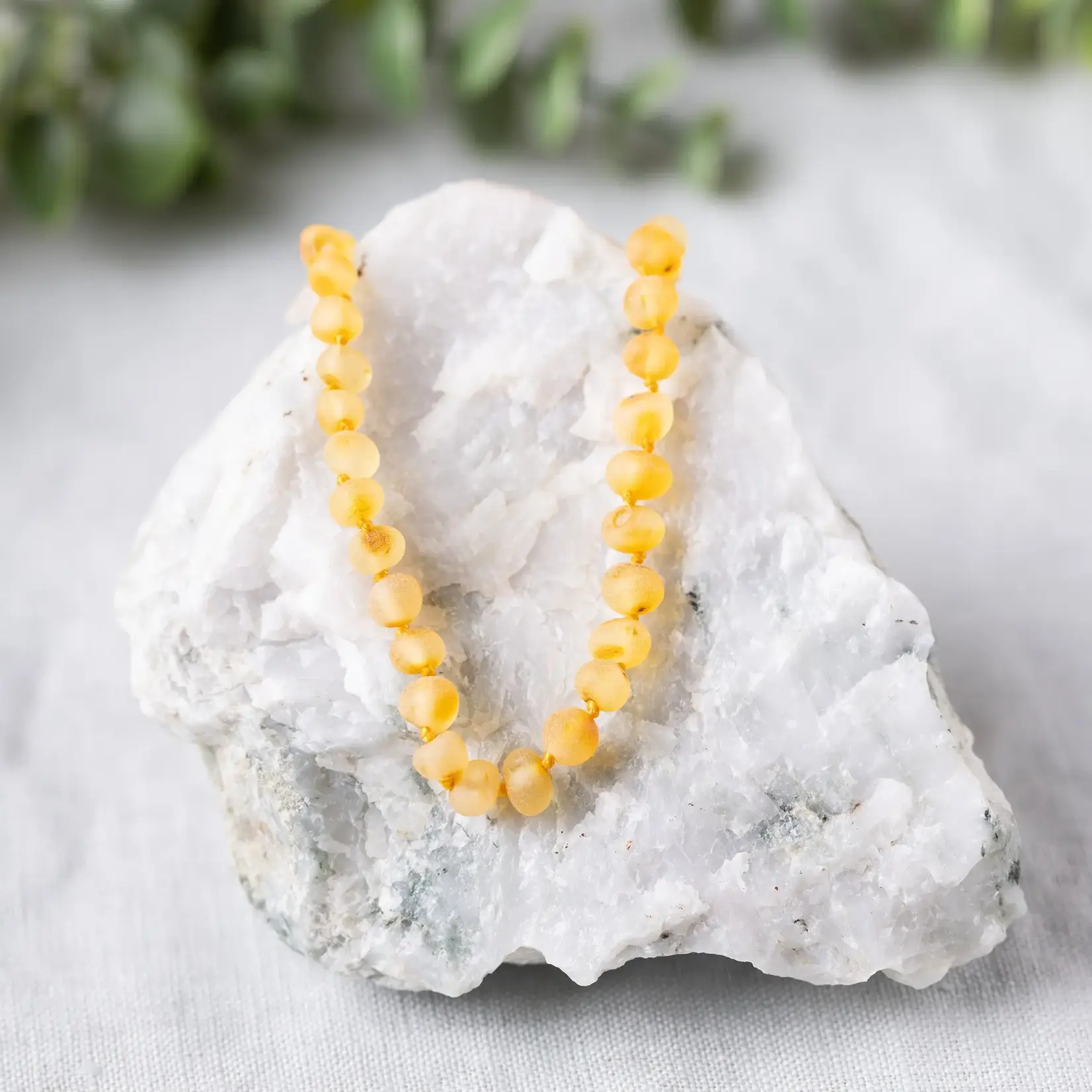 Kicks and Giggles Baltic Amber Necklace | Raw Honey