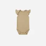 Quincy Mae Flutter Sleeve Bodysuit | Honey