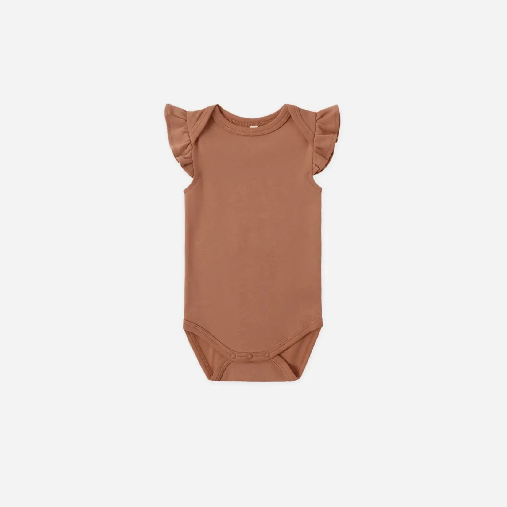 Quincy Mae Flutter Sleeve Bodysuit | Poppy