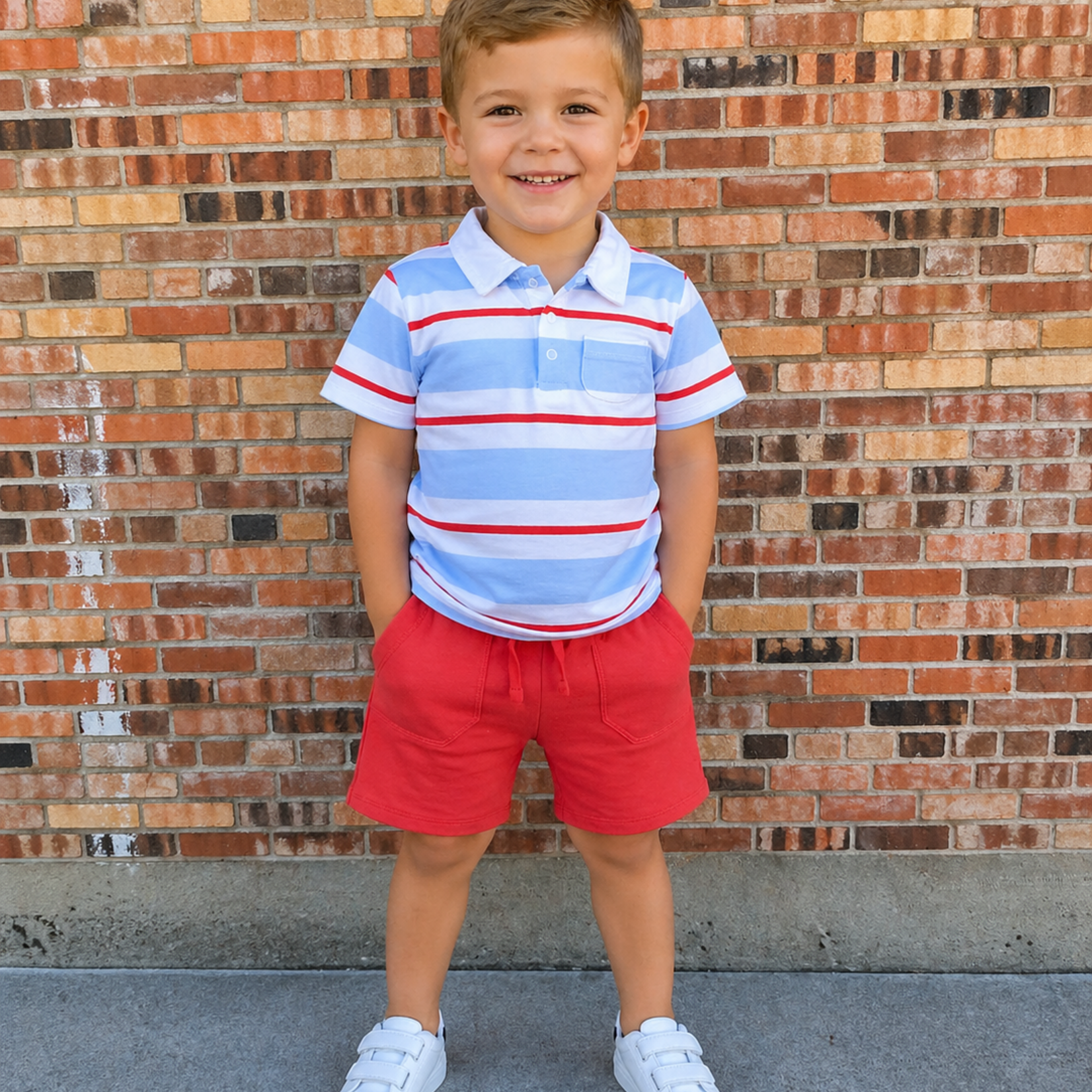Angel Dear Polo + Shorts | Preppy Rugby