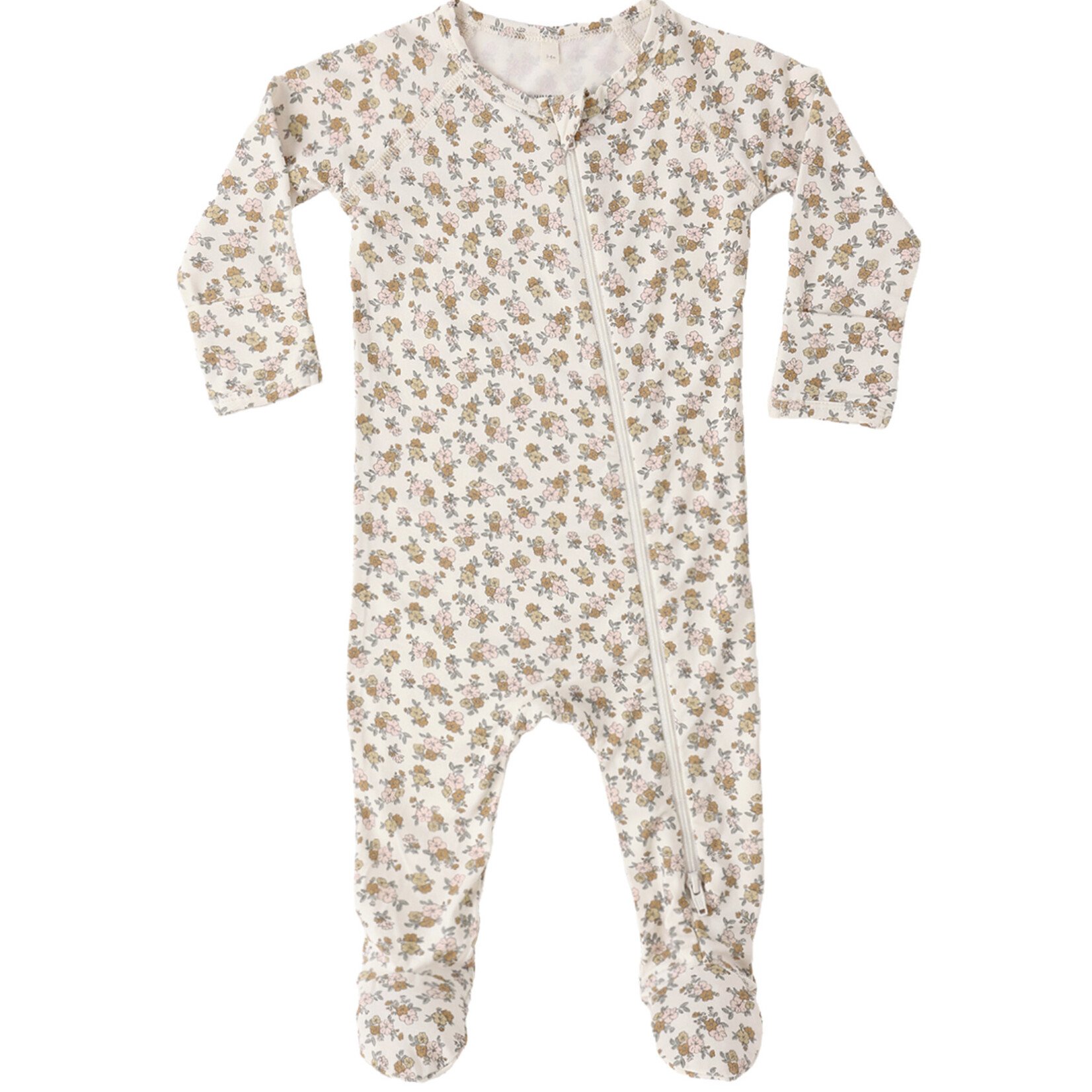 Quincy Mae Bamboo Zip Footie | Newborn