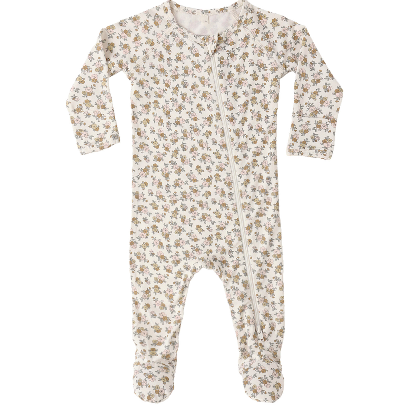 Quincy Mae Bamboo Zip Footie | Newborn