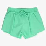 RuffleButts Girls Spring  Active Butterfly Shorts - Green
