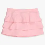 RuffleButts Girls Pink Tiered Active Skort - Pink
