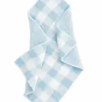 SpearmintLOVE Phufy Bliss Gingham Mini Blanket - Cloud Blue