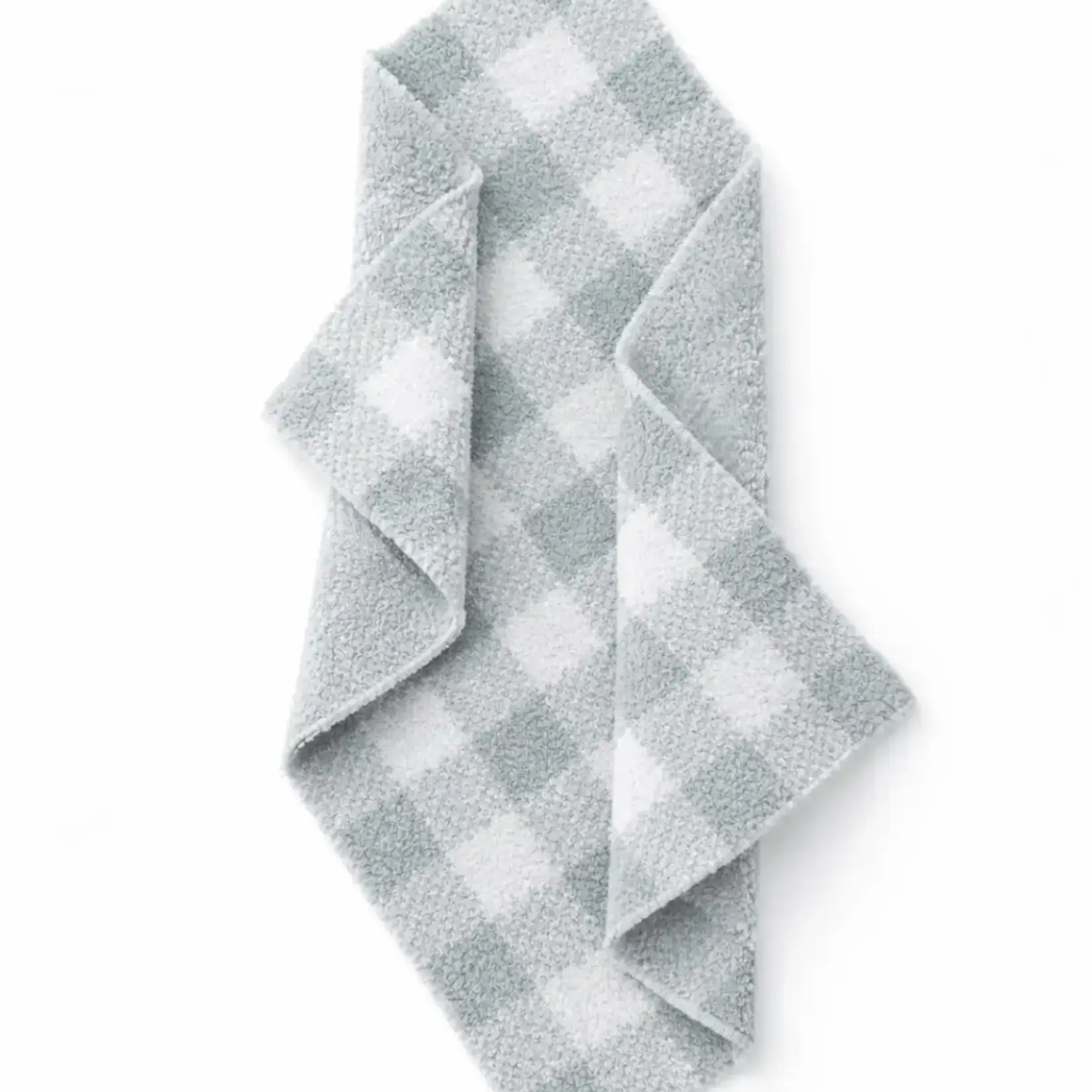 SpearmintLOVE Phufy Bliss Gingham Mini Blanket - Soft Green