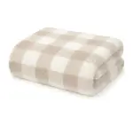 SpearmintLOVE Phufy Bliss Gingham Blanket - Pebble
