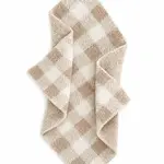 SpearmintLOVE Phufy Bliss Gingham Mini Blanket - Pebble